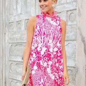 Tuckernuck Hot Pink Flower Blythe Dress